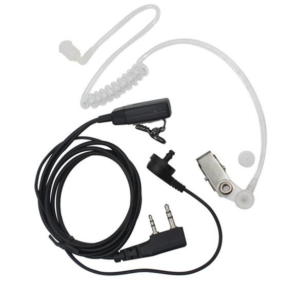 walkie talkie auriculares con tubo de aire para kenwood 